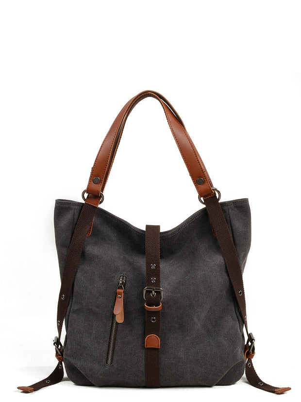 Women Casual Canvas Shoulder Bag Backpack