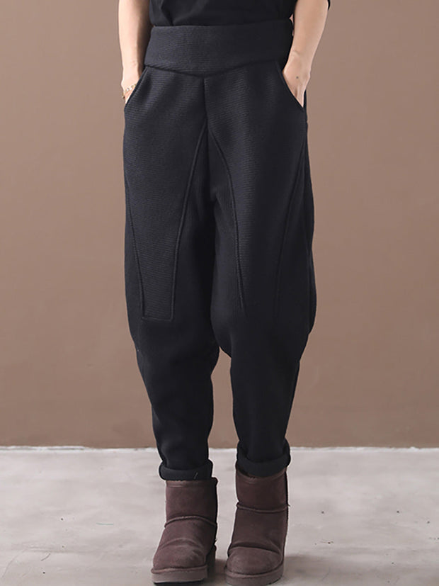 Plus Size - Spring Casual Thickened Thermal Pants