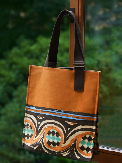 Ethnic Print Large Capacity Shoulder Bag Handbag