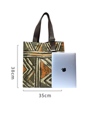 Ethnic Print Large Capacity Shoulder Bag Handbag