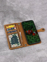 iPhone Vintage Leather Card Phone Crossbody Bag