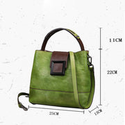 Women Retro Leather Handbag Crossbody Bag